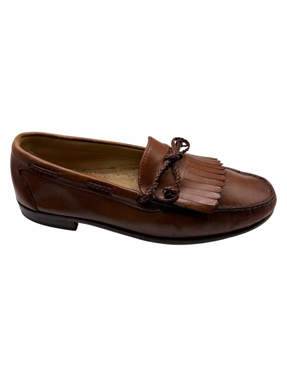 Allen Edmonds Nottingham Kiltie Tassel Loafers Brown Leather Men’s Size 11E